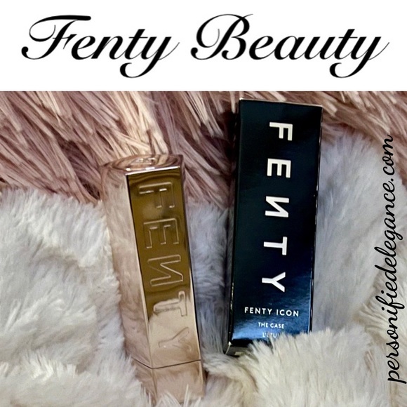 NEW Fenty Beauty Icon The Case Refillable Lipstick Case Metallic Nude - Picture 9 of 16